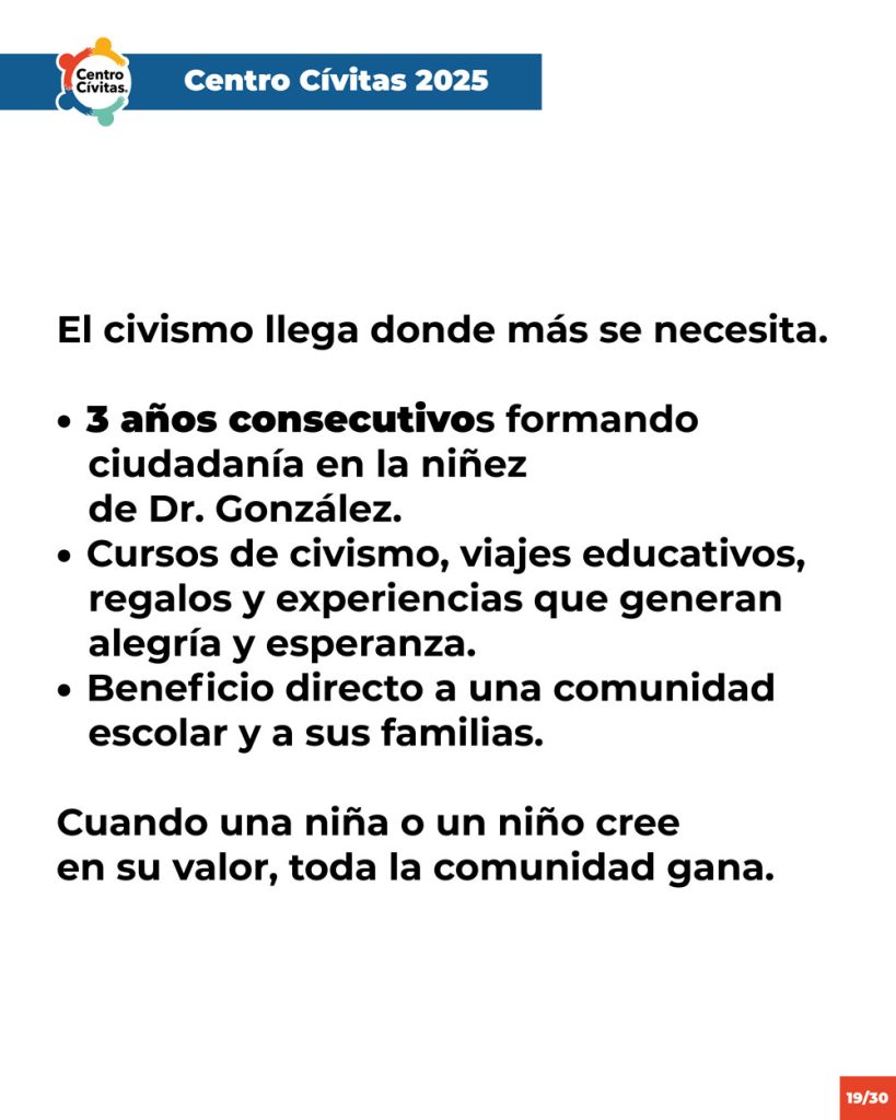 Centro Cívitas Curso de Civismo para Niñas y Niños